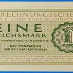 1944.  1   Reichsmark UNC
