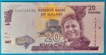 2015. 20 Kwacha UNC