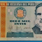 1988. 10.000 Intis UNC