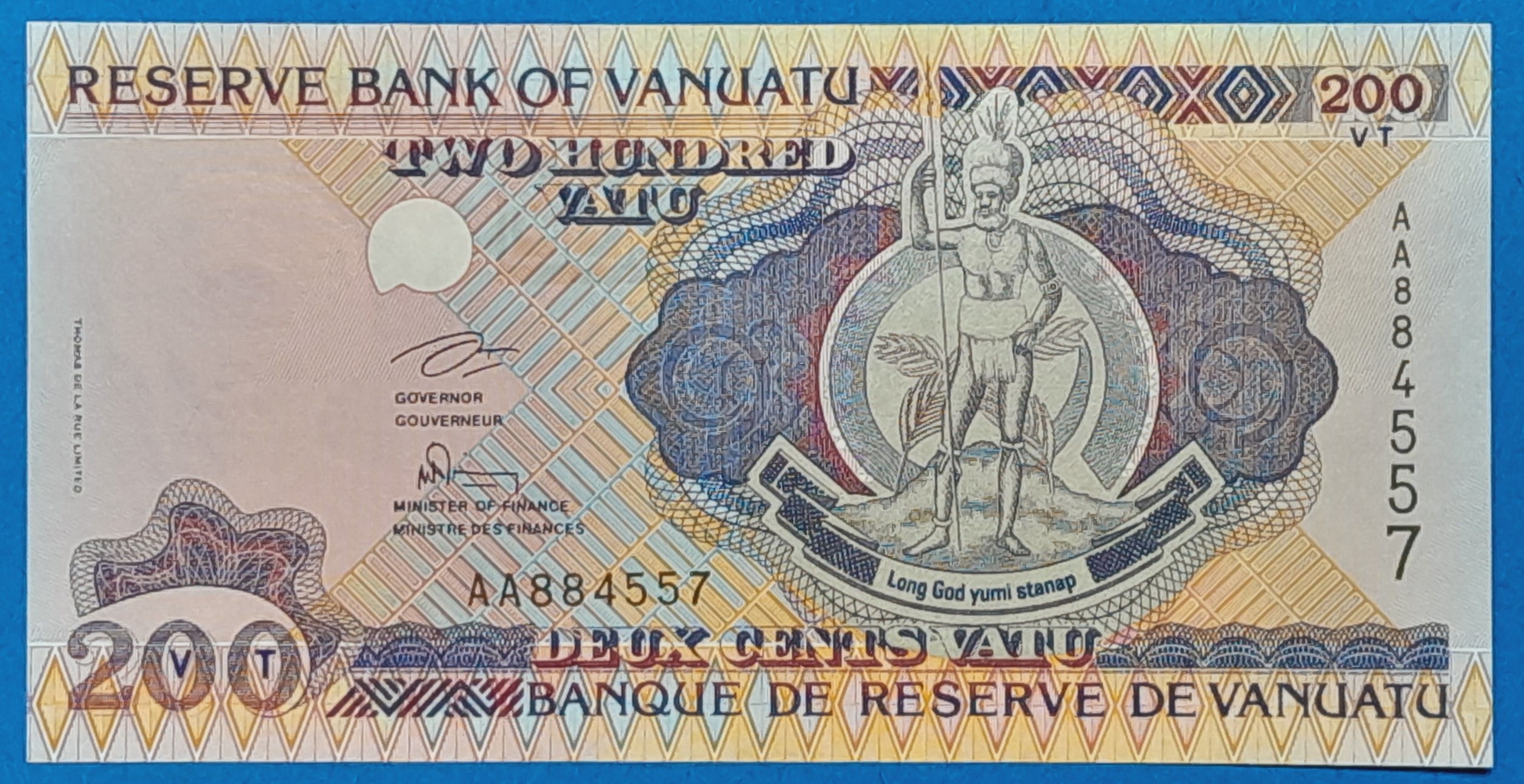 B0217-1 1995. 200 Vatu UNC - Image 1
