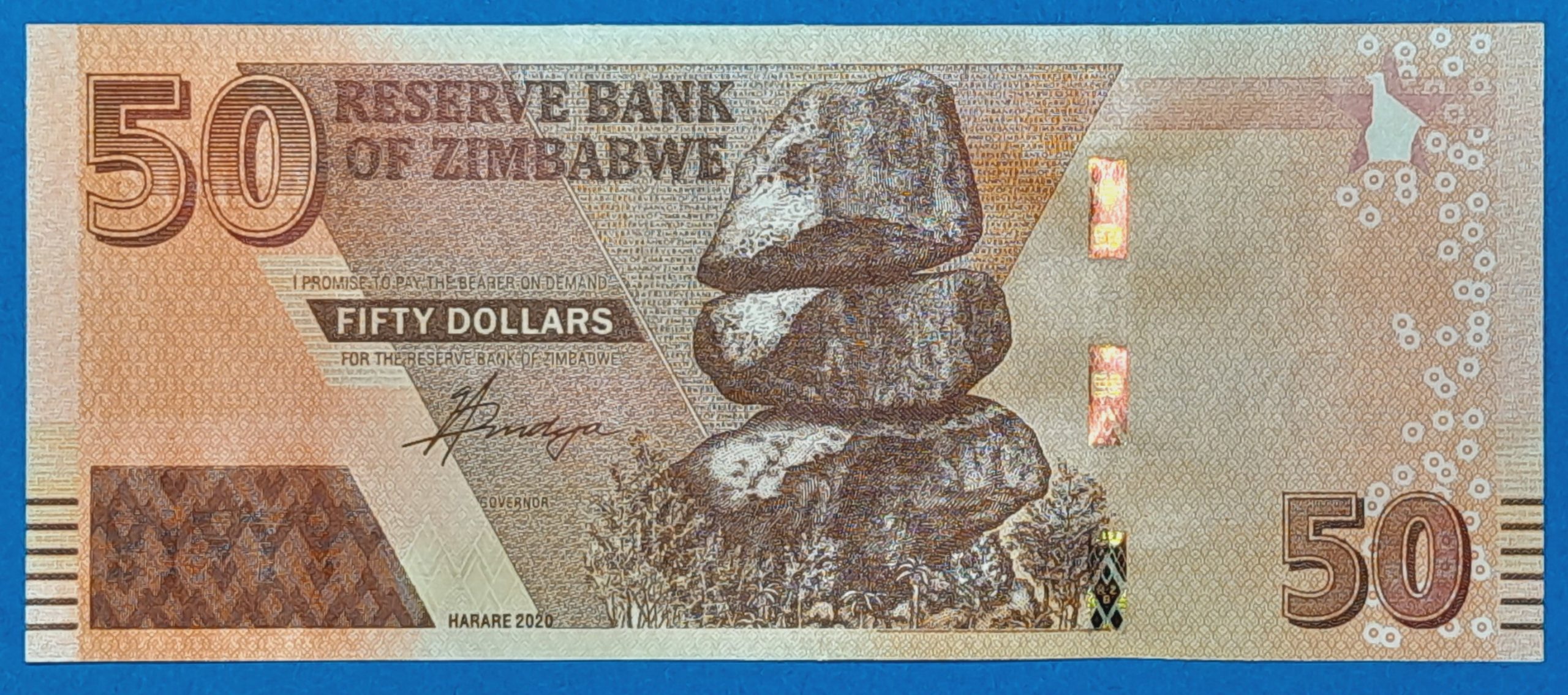 B0295-1 2020. 50 Dollars EF - Image 1