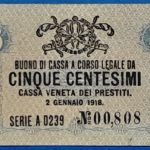 1918. 5 Centesimi VF
