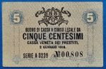 1918. 5 Centesimi VF