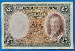 1931.  25 Peseta VG