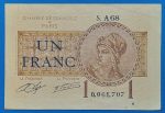 1919. 1 Franc VF  Francia szükségpénz