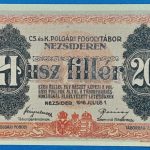 Nezsideren 1916.  20 fillér UNC
