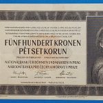 1942.  500 Korun VF