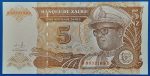 1993. 5 Nouveaux Zaïres UNC