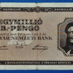 1946.  1.000.000 B.-Pengő F