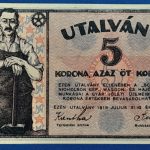 1919.   5 Korona UNC