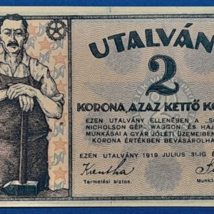 1919.   2 Korona UNC