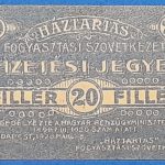 1920.   20 fillér EF Háztartás szükségpénz