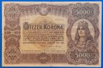 1920. 5.000 Korona VF  "nagy alakú" Orell Füssli nyomdahely jelöléssel