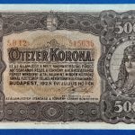 1923.  5.000  Korona  VF  "kis alakú" Magyar Pénzjegynyomda jelöléssel