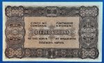 1923.  5.000  Korona  VF  "kis alakú" Magyar Pénzjegynyomda jelöléssel - Image 2