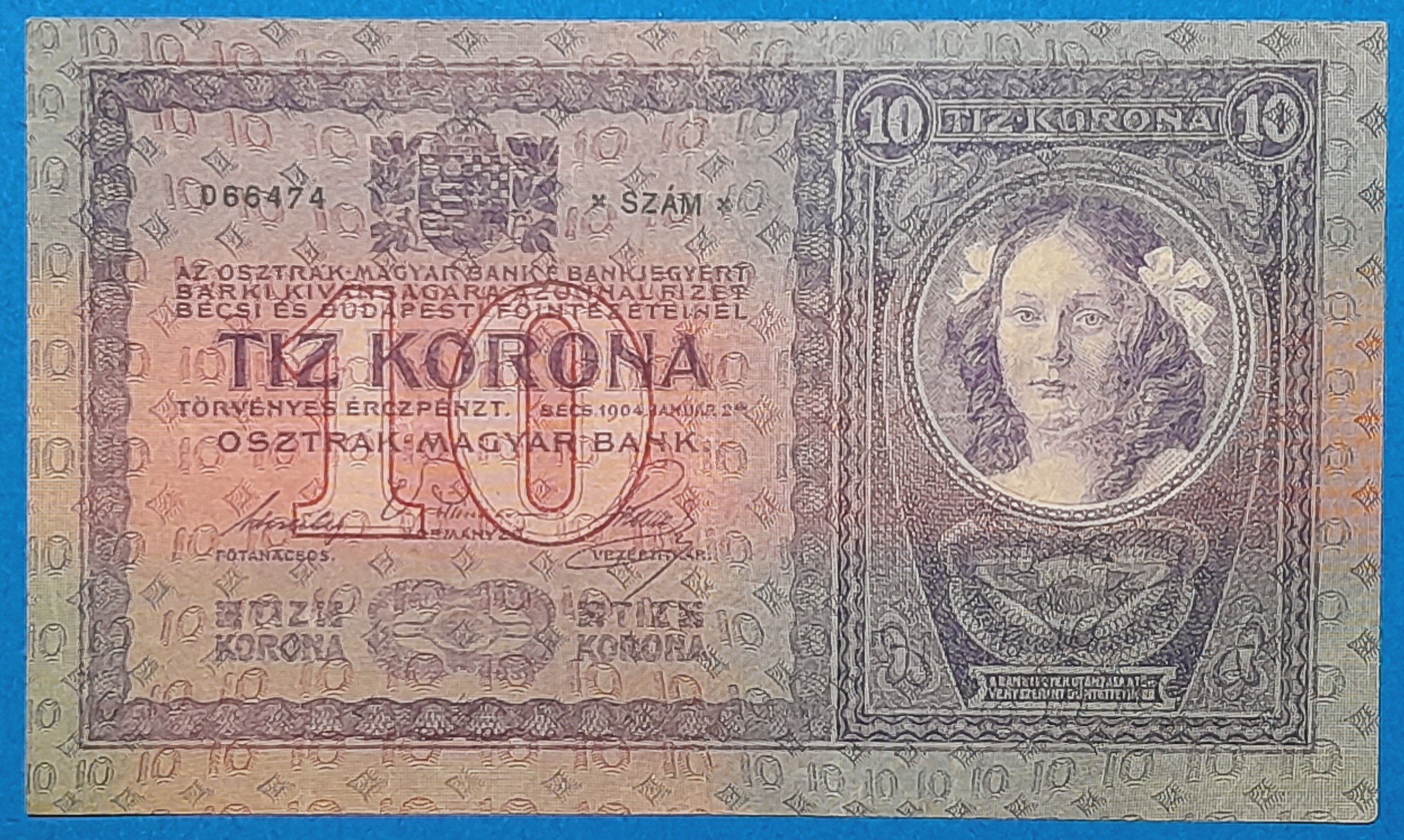 B0601-1 1904. 10 Korona VF+ - Image 1
