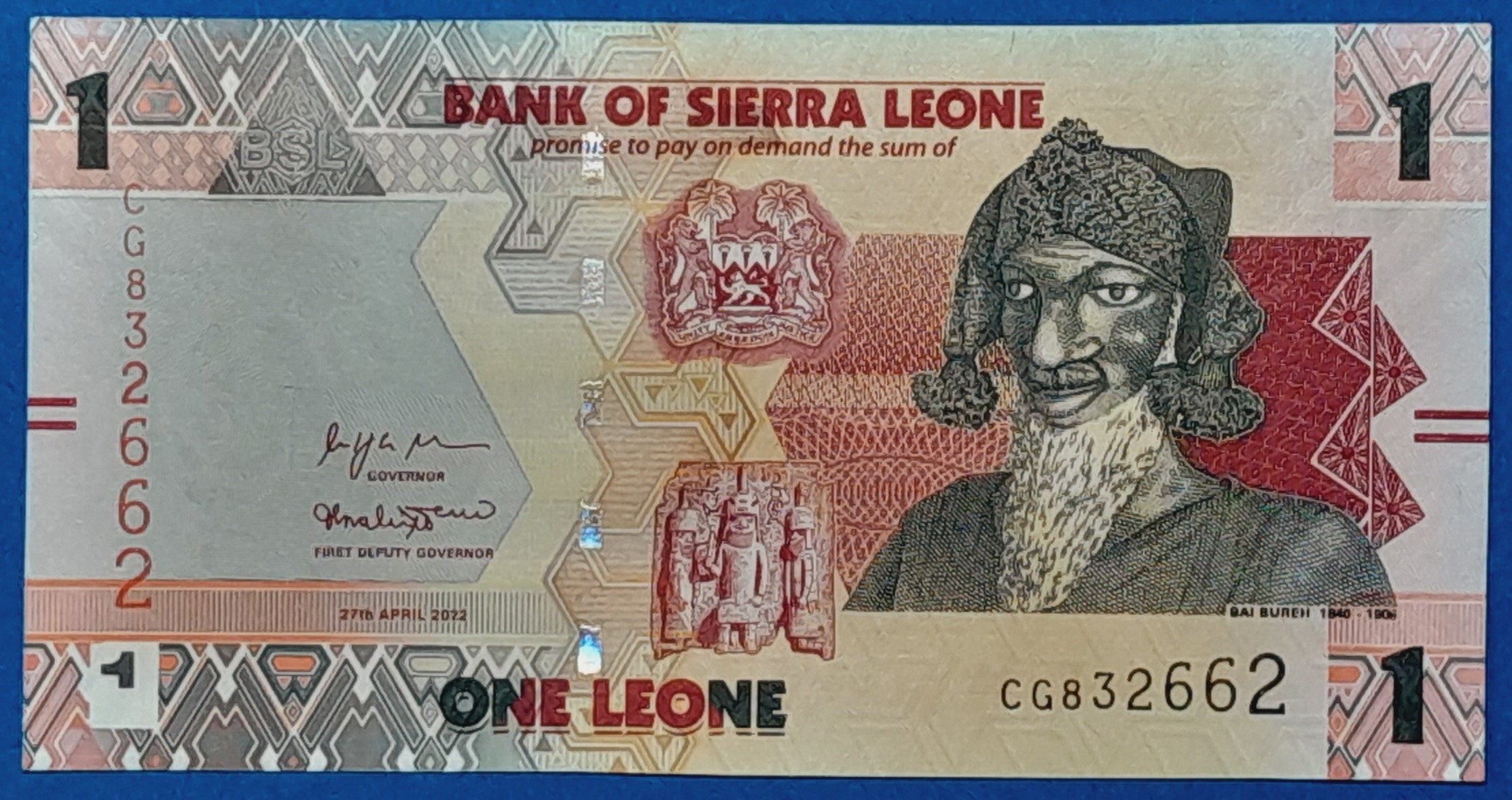 B0627-1 2022. 1 Leone UNC - Image 1