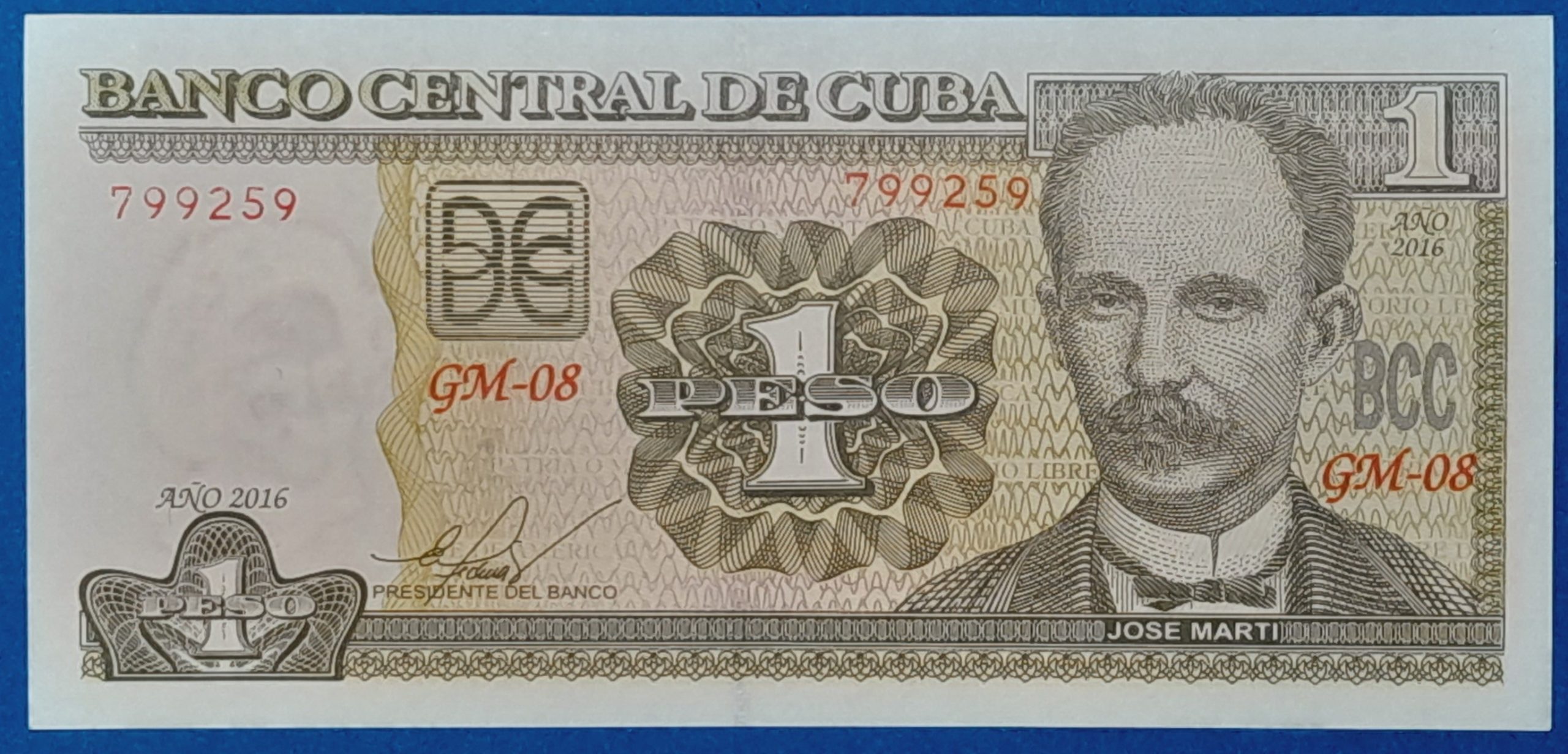 B0628-1 2016. 1 Peso UNC - Image 1
