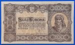 1923.   100 Korona F  "kis alakú" Magyar Pénzjegynyomda jelöléssel