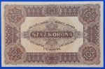 1920. 100 Korona VF "nagy alakú "Orell Füssli nyomdahely jelöléssel - Image 2