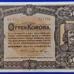 1920.  50 Korona AUNC  Orell Füssli nyomdahely jelöléssel