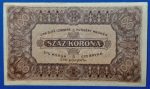 1923.   100 Korona UNC "kis alakú" nyomdahely nélküli - Image 2