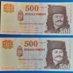 2006. 500 Forint UNC sorszámkövető "EC" betűjel