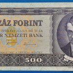 1990. 07.31.    500 Forint    EF+