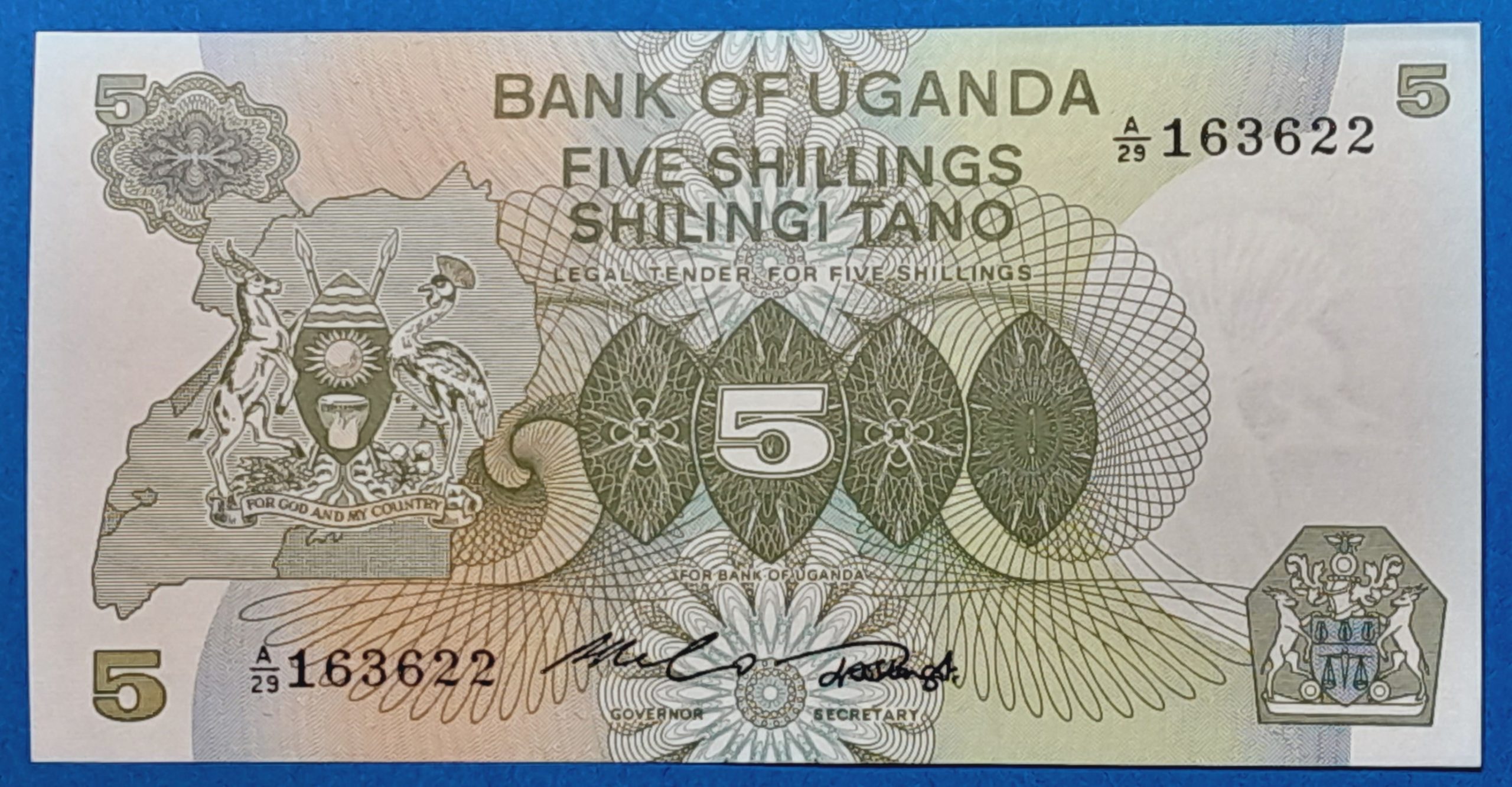 B0833-1 1982. 5 Shillings UNC - Image 1