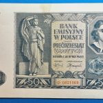 1941.  50 Złotych AUNC