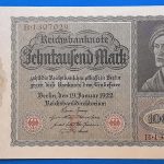 1922.  10.000 Mark EF "nagyalakú"