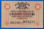 1918. 50 Centesimi EF-