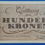 1943. 100 Kronen VF Theresienstadt Getto
