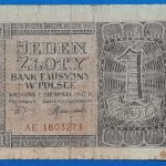 1941.  1 Złoty VG