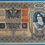 1902. 1.000 Korona F "DEUTSCHÖSTERREICH" felülbélyegzéssel