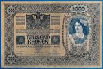 1902. 1.000 Korona F "DEUTSCHÖSTERREICH" felülbélyegzéssel - Image 2