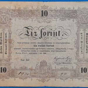 1848. 10 Ezüst Forint F