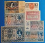 1902-1917-ig. 7 db-os Osztrák-Magyar Korona sor  VF-G felülbélyegzés nélkül - Image 2