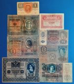1902-1917-ig. 8 db-os Osztrák-Magyar Korona sor  VF-F "DEUTSCHÖSTERREICH" felülbélyegzéssel - Image 2
