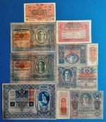 1902-1917-ig. 8 db-os Osztrák-Magyar Korona sor  VF-F "DEUTSCHÖSTERREICH" felülbélyegzéssel - Image 3