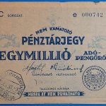 1946. 1.000.000 Adópengő F, vízjeles papíron