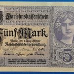 1917. 5 Mark AUNC