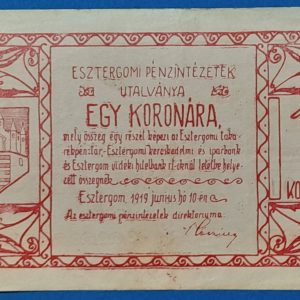1 Korona VF Esztergom város