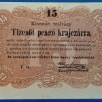1849.  15 Pengő krajczárra    VF