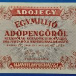 1946. 1.000.000 Adópengő AUNC