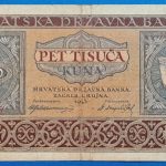1943. 5.000 Kuna F