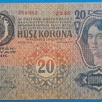 1913. 20 Korona F "Román felülbélyegzéssel"