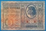 1912.  100 Korona VF "felülbélyegzés nélkül"