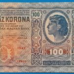 1912.  100 Korona VF "felülbélyegzés nélkül"