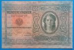 1912.  100 Korona VF "felülbélyegzés nélkül" - Image 2